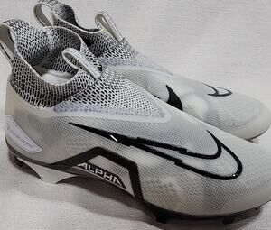 Nike Men's Alpha Elite 3 Ghost white Football Cleats size 11